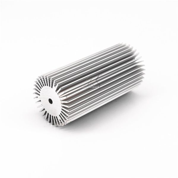 Cylindrical Led Heat Sink Aluminum Profiles Mill Finished 200mm