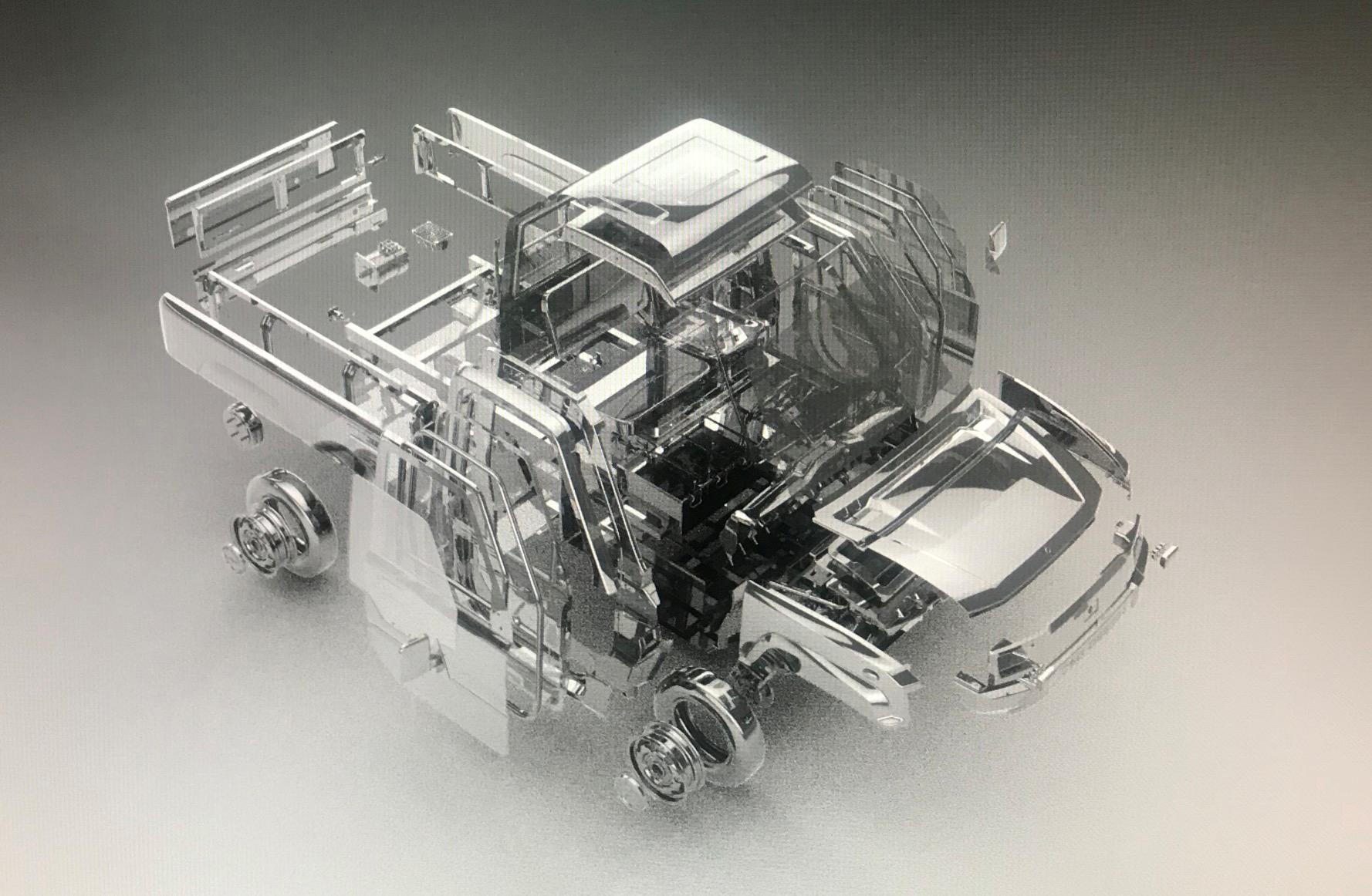 120km Range Off Road Electric Truck Pickup 2 Seater High Performance