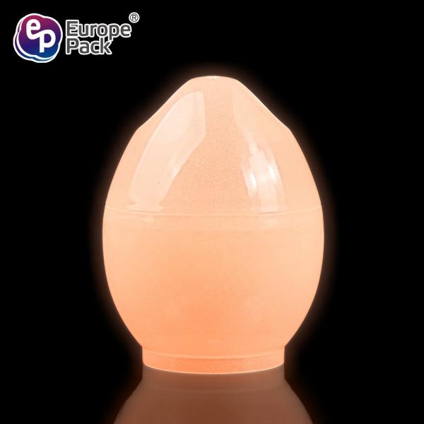 Europe-Pack new products colorful glowing dessert cup 135ml plastic egg shaped cup