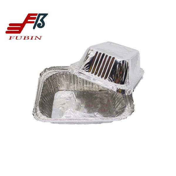 rectangular take away disposable aluminum foil container tray sizes manufacturer aluminium butter packaging sarten