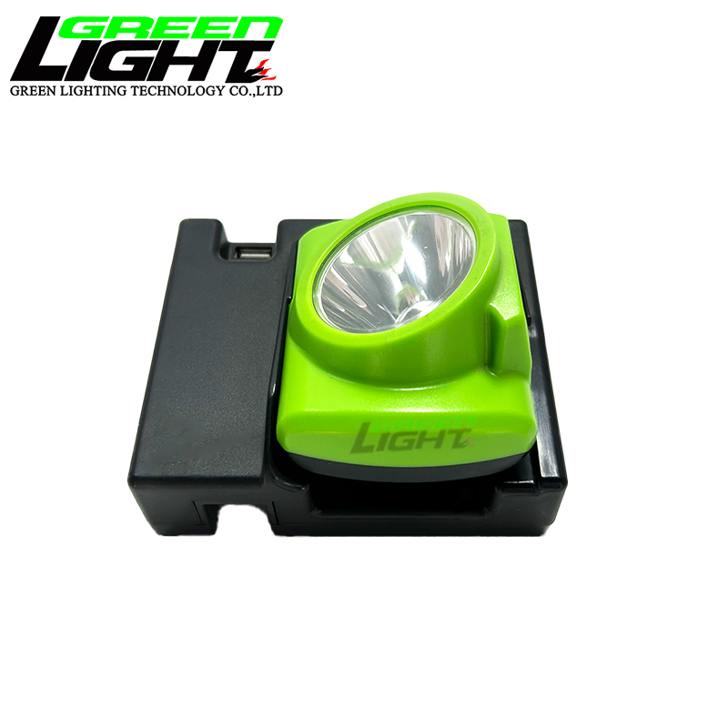 Cordless Rechargeable LED Mining Lamp with 3.7v 7Ah Li-ion Battery Adjustable Stainless Steel Clip and Magnetic Charging Port