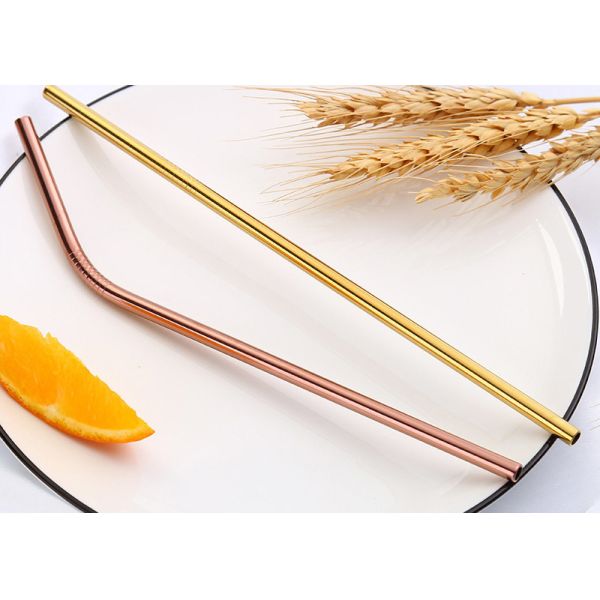 Colorful Kitchen Household Items Straight Reusable Drinking Straws Cleaner Brush