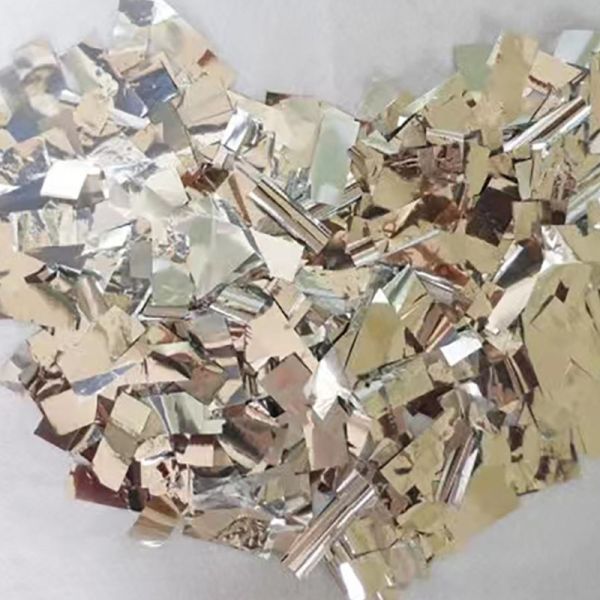 Flame Retardant Confetti Paper with Shimmering Sequins for Confetti Machine Use at Weddings and Parties