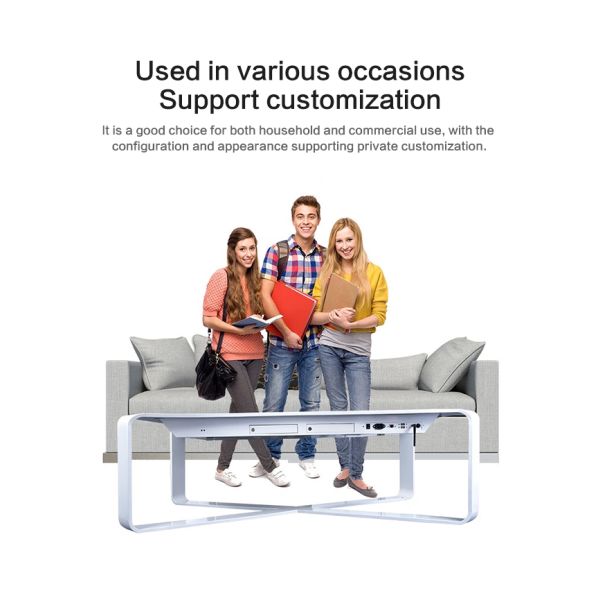 A exposição interativa X de Smart da tabela do multi toque do painel LCD de 43 polegadas deu forma para o jogo do café