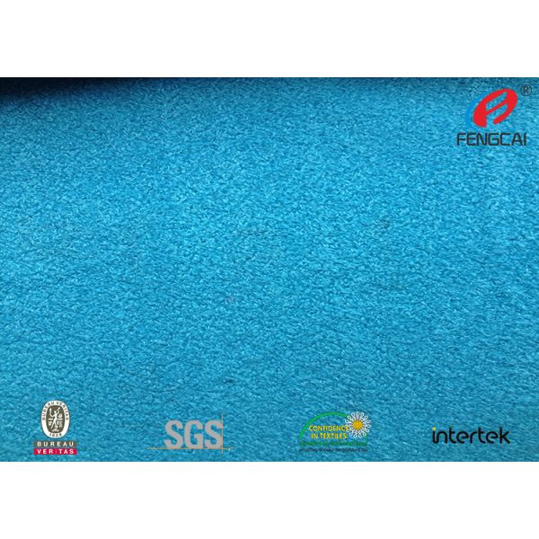 Ткань велюра полиэстера искривления вязать, твердая ткань стула бархата зеленого цвета Аква