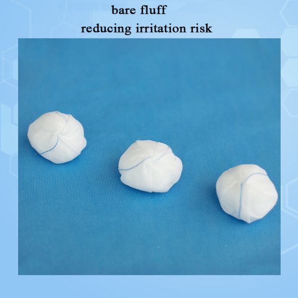 Стерильный медицинский шарик марли хлопка с размера 100% хлопок шарика арахиса потока рентгеновского снимка хирургией потока устранимого множественного голубой