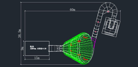 Водные горки стеклоткани большого оборудования тематического парка воды трубы взрослые коммерчески