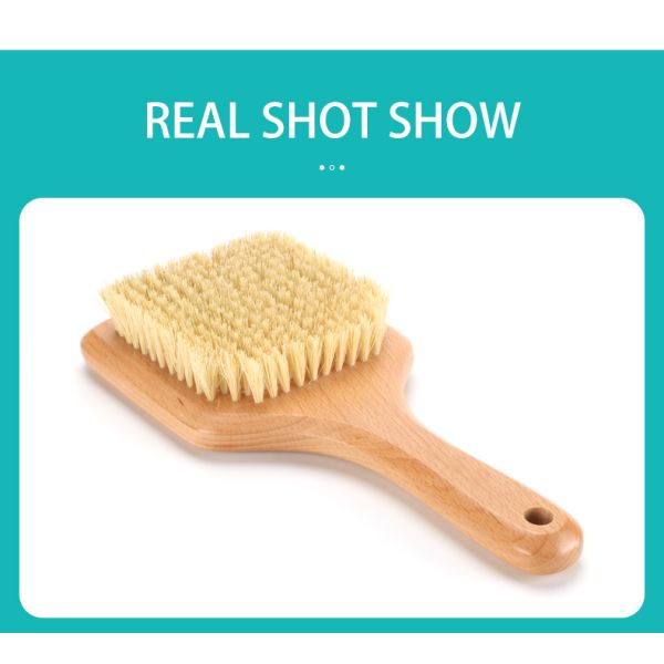 Lightweight Bath Body Brush Vegan Sisal Long Handled Shower Brush