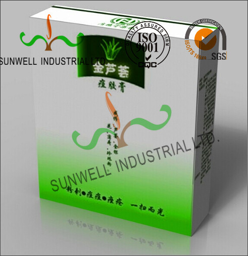Ярлык фармацевтической упаковки картона кладет лоснистое/Матт в коробку Ламимати