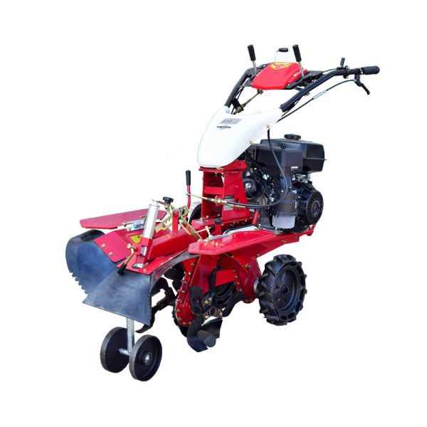 Orchard mini power tiller cultivator with 170F gasoline engine and high safety level