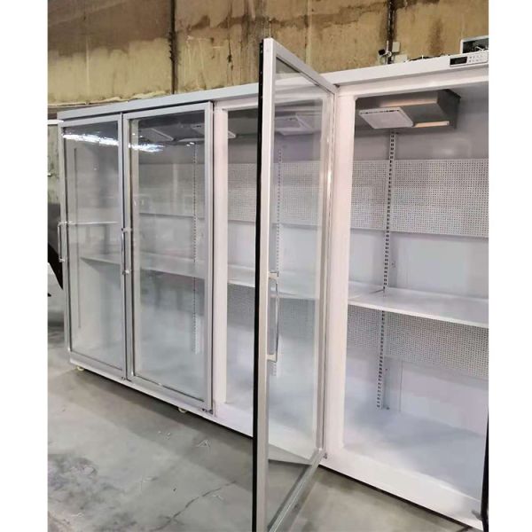 Commercial Bar 2500L 4 Glass Door Upright Beverage Fridge