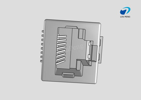 RJ45 Connectors, RJ45, Single Port, Port Matrix Configuration 1 x 1, RJ Type Jacks & Plugs,SMT
