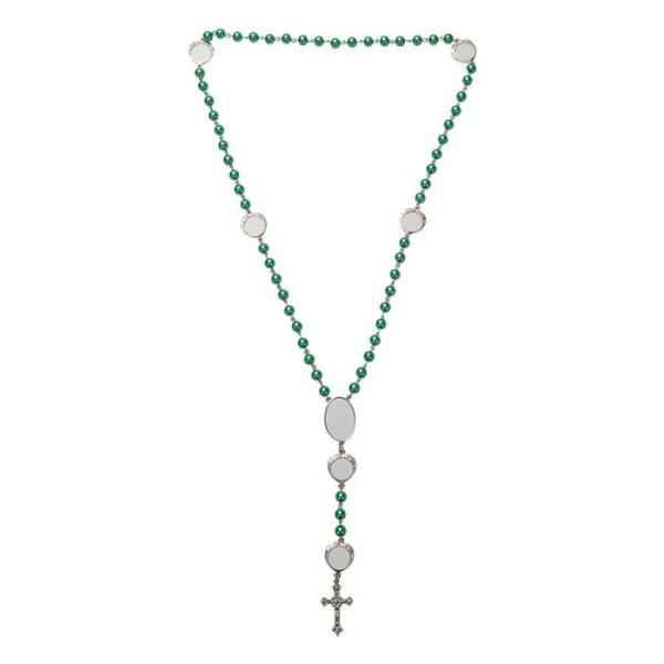 Custom Rosary Necklace Jewellery Blanks Sublimation Blank Rosary Beads Necklace