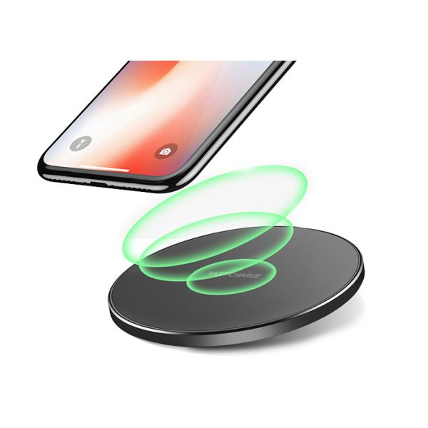 9V Alunimium Custom Logo 10W Quick Charge Wireless Charger