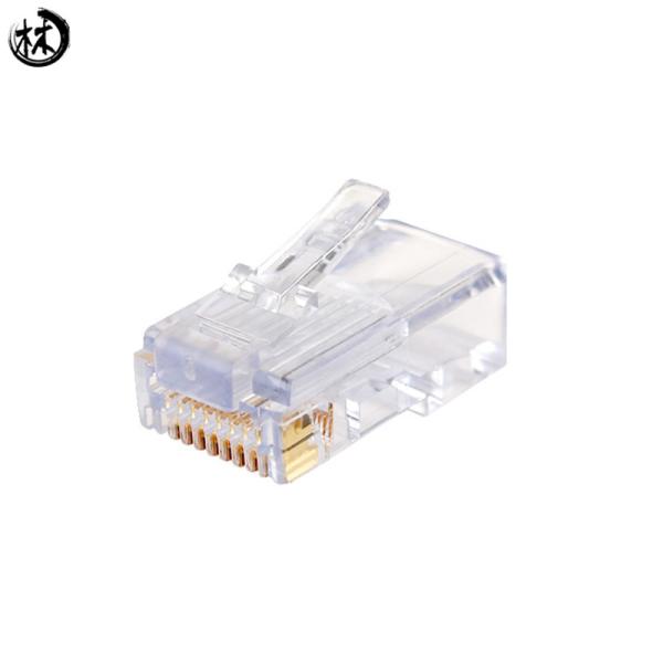 RJ45 Network Cable Accessories 8p8c Connector Gold Plating 3U '' -50U Male Gender