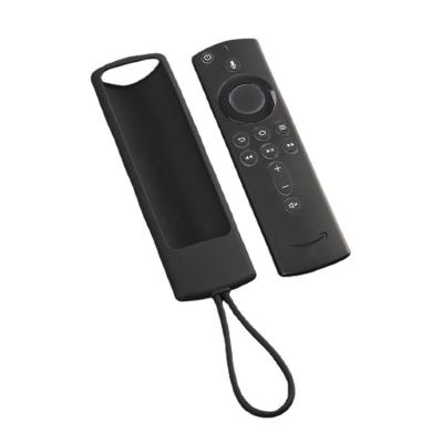 Le dispositif de couverture de silicone/caisse/peau pour le feu TV d'Amazone collent 4K à télécommande