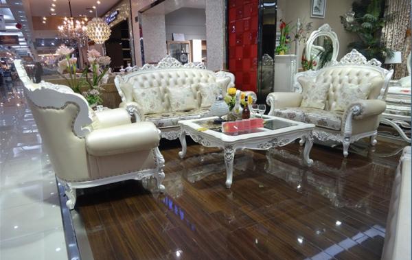 Luxury Hand Carving Velvet Classic 6 Seaters Antique Living Room Furniture Sofa Set