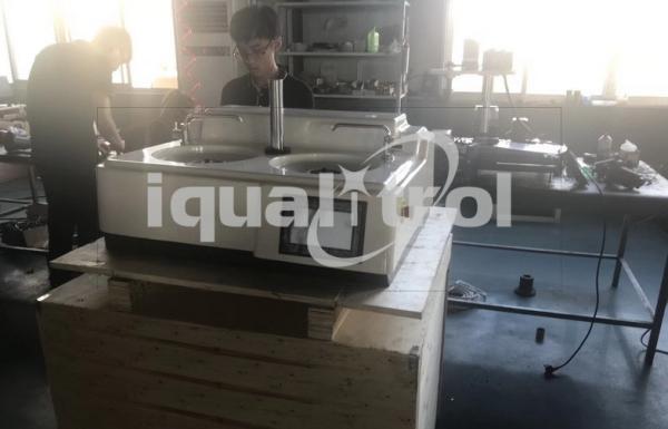 Double Disc Metallographic Rough Grinding Machine with Fixed Speed 450rpm Water Cooling