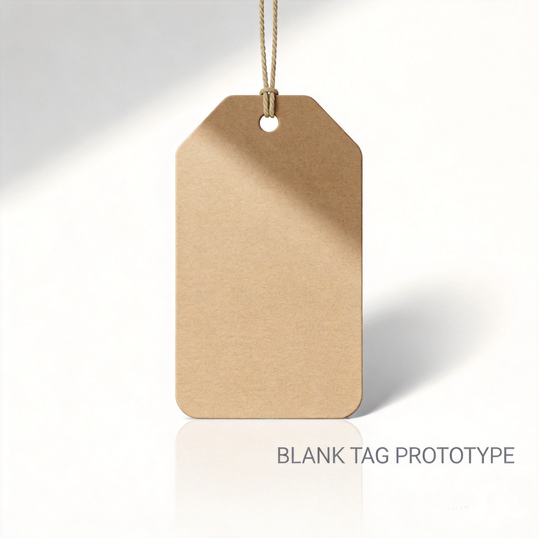 Customizable Custom Hang Tag Crafted from Cardstock Featuring Standard Hole Punch or Custom Hole Placement Suitable for Apparel Tags