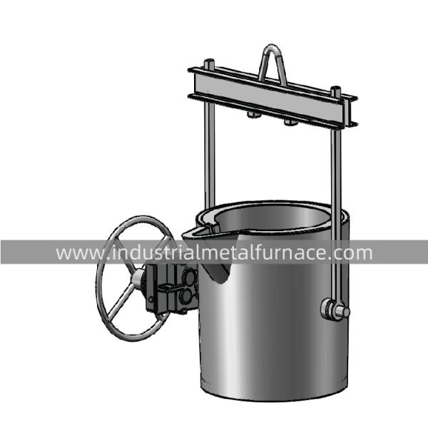 100-800kg Aluminum Transfer Ladle for Foundries & Casting
