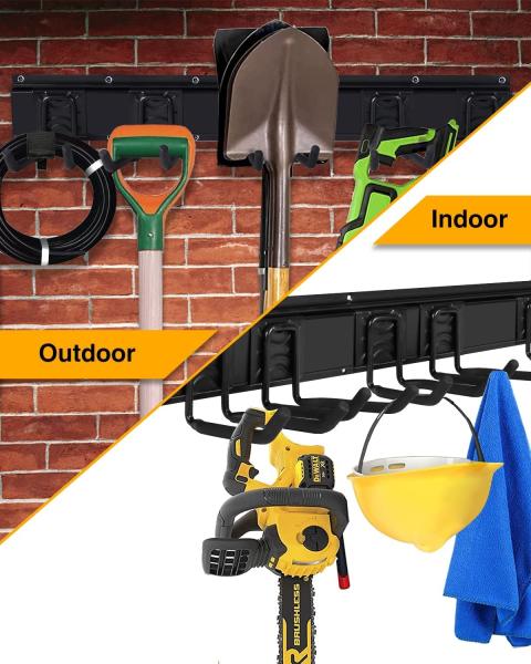 Space-Saving Garden Tool Hangers for Garage Wall Mount Store Yard Tools Shovels Rakes