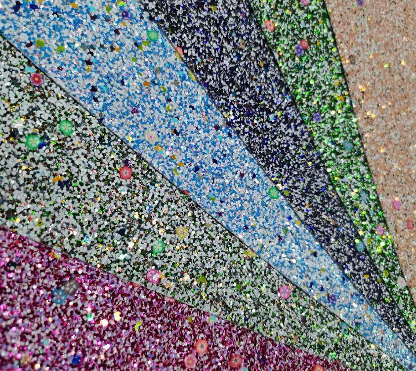 Wholesale Shiny Special New Design Pu Glitter Leather