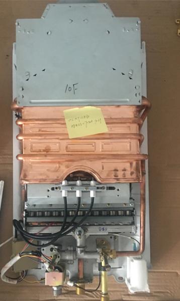 Dispositivo de abrigo de aço inoxidável de Heater With ODS do gás de água quente de 6 litros