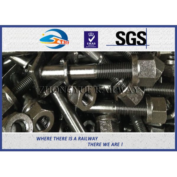 Square Head Railway Bolts With Oiled / Black Oxide BSW7/8''X150mm