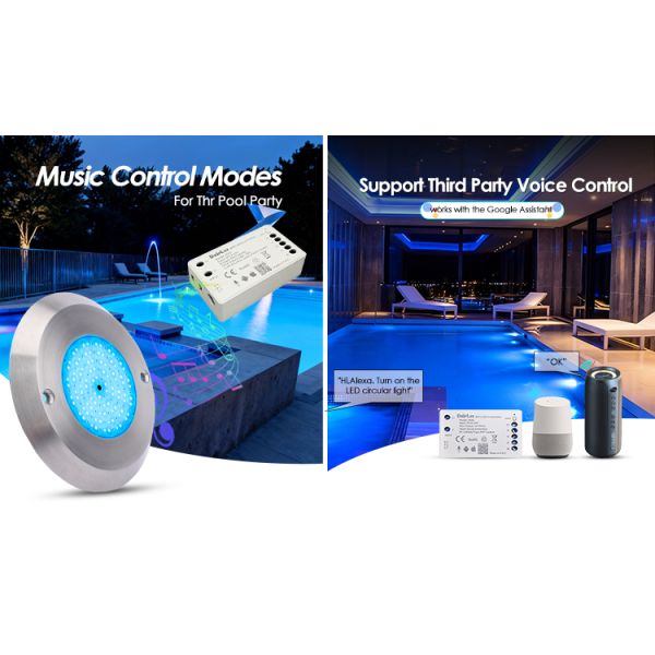 IP68 Underwater PAR 56 Pool Light 6W SMD2835 Dimension 110*34MM Ultra Thin 10MM