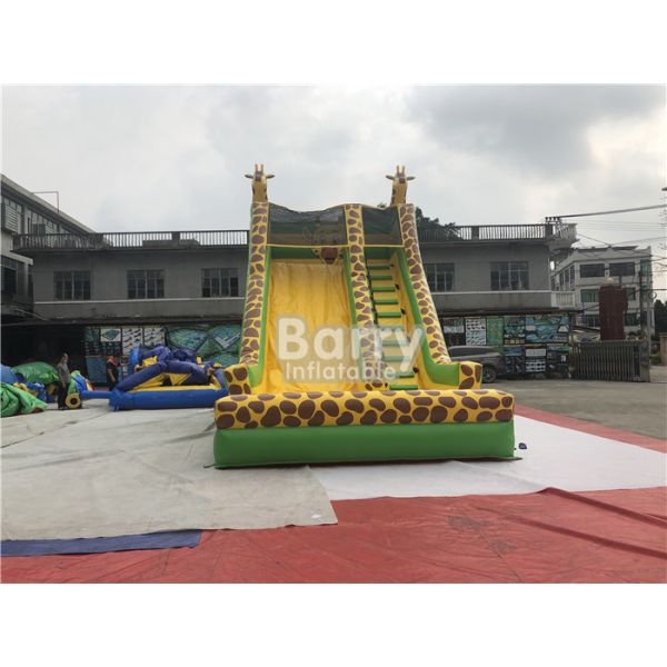 жираф размера Адукт детей ПВК 0.55мм коммерчески на открытом воздухе раздувной сушит скольжение для детей