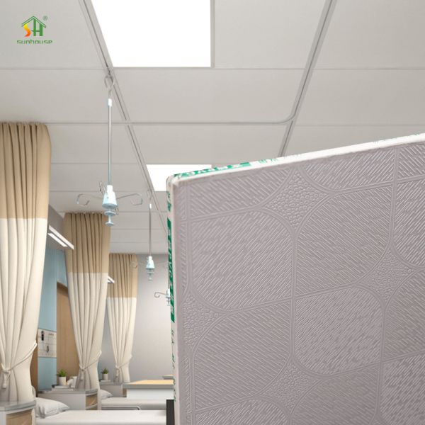 4x8 Modern Design PVC Gypsum Ceiling Panel 7mm PVC False Plasterboard for Hotel Use