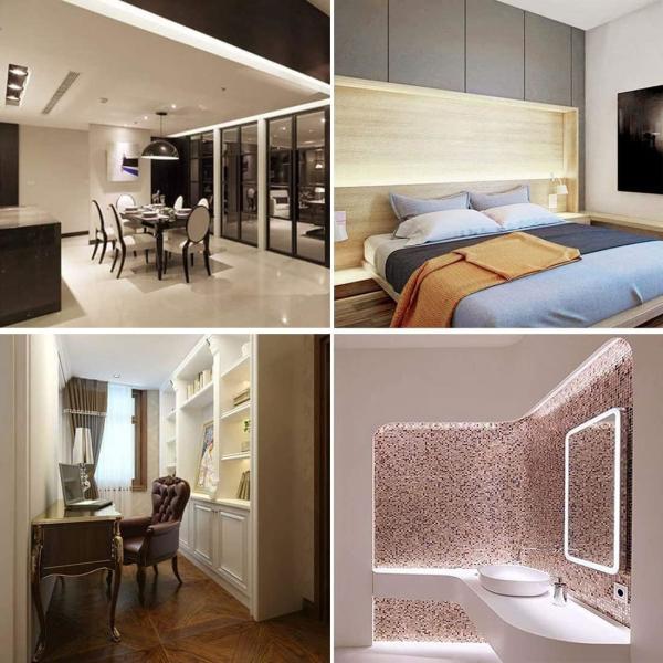 12V 240LEDS/meter SMD 2835 LED Strip light 1200LEDs 16.4Ft 26000LM High Density IP20 no-waterproof Natural White 4000K