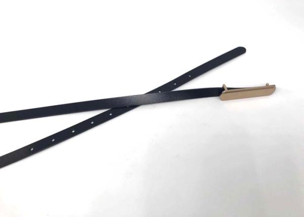 Adjustable Skinny Slim 1.4cm Womens Genuine Leather Belt