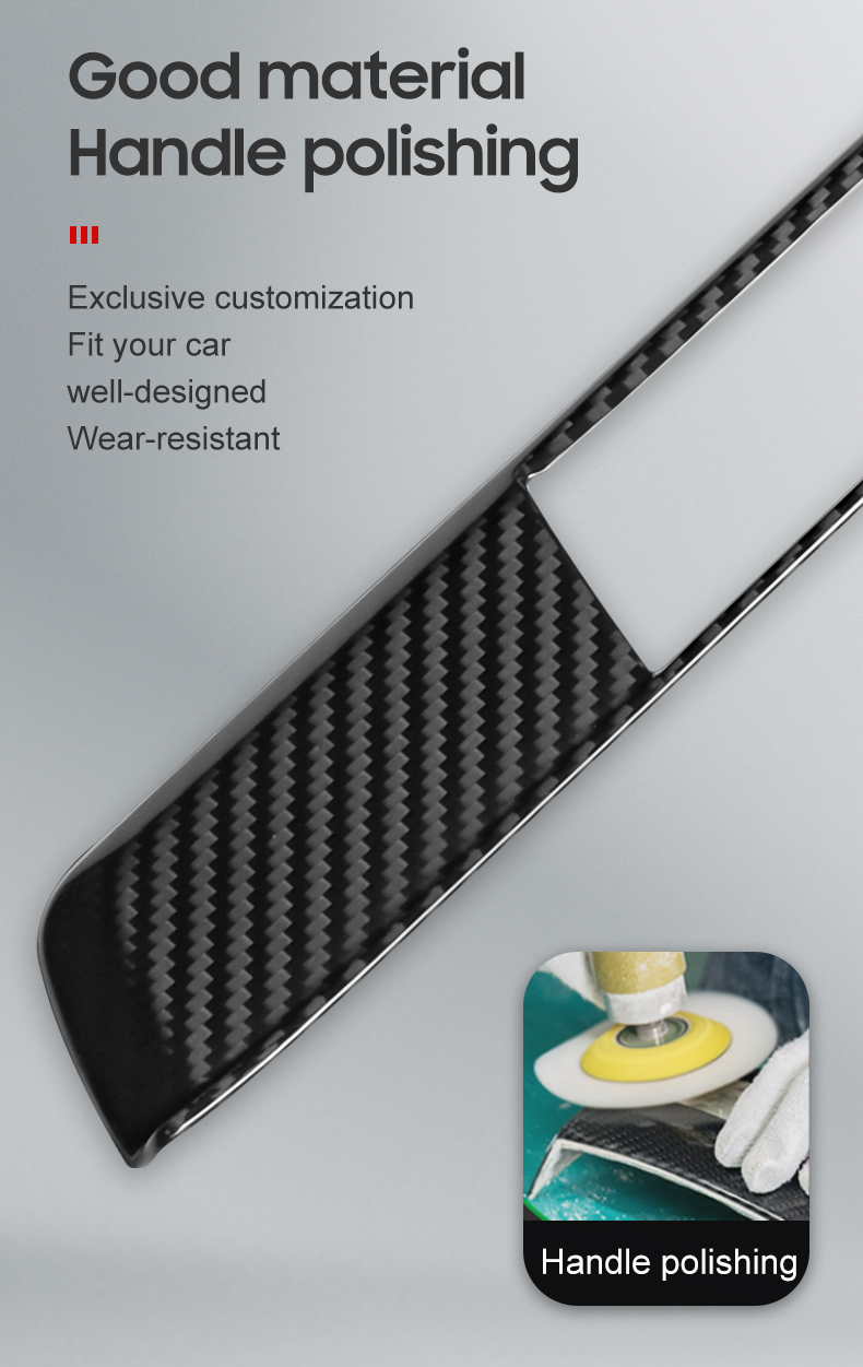 Dry Carbon Fiber Car Exterior Threshold Protector for Lexus RC 2015-2019 Year