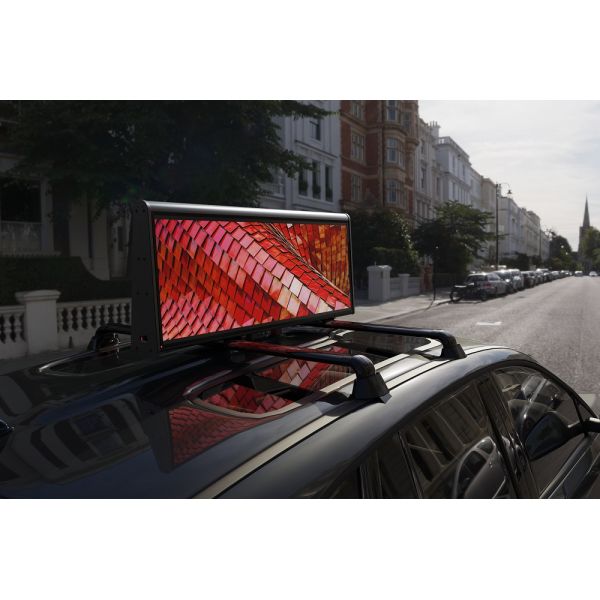 A tela de anúncio superior 3840Hz do táxi IP65 impermeável refresca a taxa