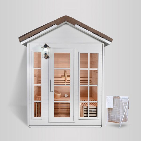 6 Person Steam Outdoor Dry Sauna Room With 9KW Stove