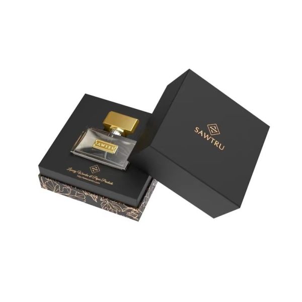 Black Custom Perfume Gift Boxes Perfume Bottle Box Wtih EVA