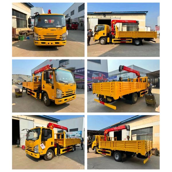 ISUZU NPR KV100 115 л.с. Двигатель 2 тонны Кран Грузовик / грузовик установленный гидравлический кран