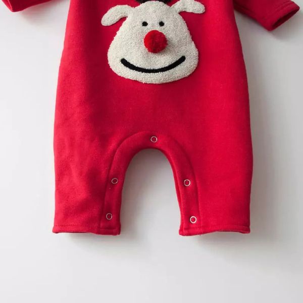 Baby Girls boys Christmas romper infant long sleeve deer jumpsuit for christmas baby hooded deer rompers