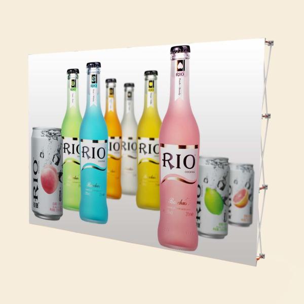 10 Feet  Width Stand Up Banners For Trade Shows Aluminum Plastic Material