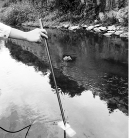Polluted Water Portable Flowmeter FM-100V10 with Hall Velocity Rotation Sensor