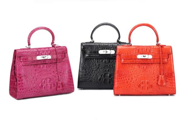 Dongguan manufacturer sells new crocodile skin handbag for ladies with customized logo