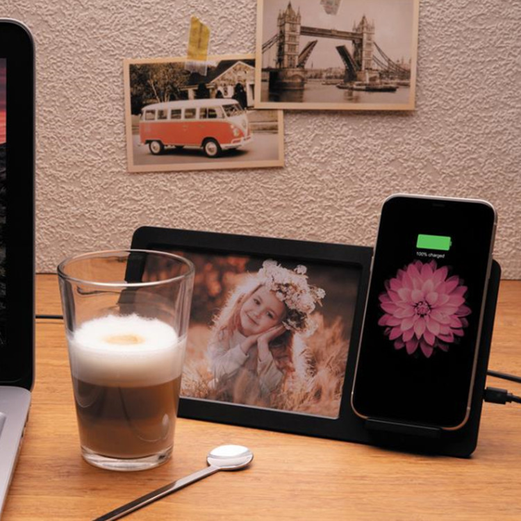 Поручать изготовленной на заказ рамки фото логотипа 10W умной цифров электронный беспроводной