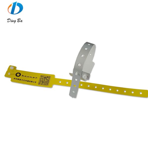 Hotel Resort QR Code Wristband Newest Composite Plastic Bracelet with PE Main Stone