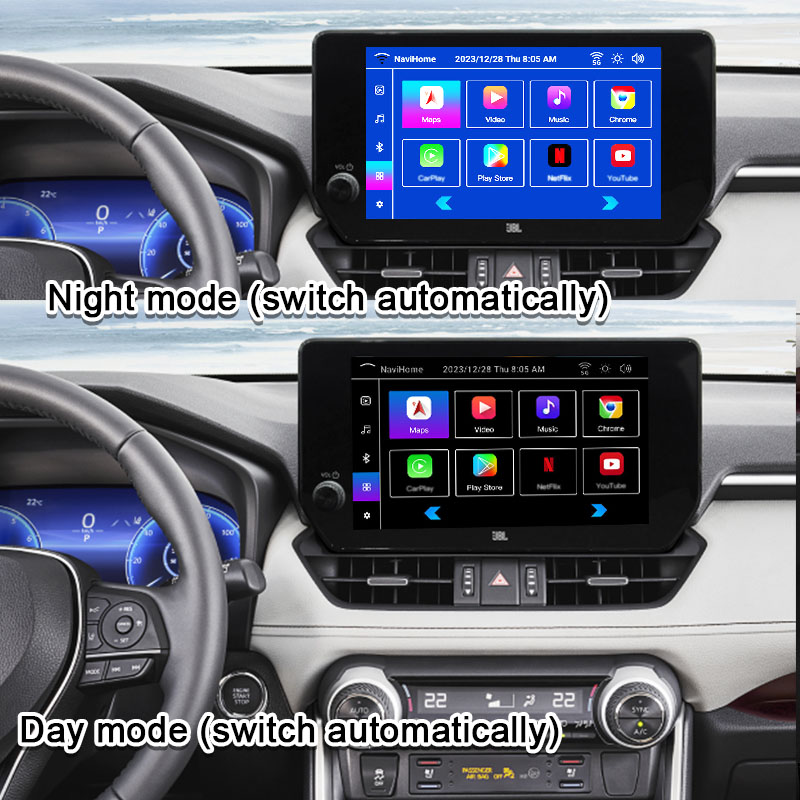 Android 13 Android Инфоразвлекательный интерфейс для Toyota RAV-4 2023-Crown, Alphard, Harrier OEM Обновление экрана с мультимедийной системой Android, YouTube