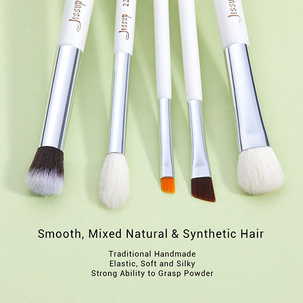 Professional 15pcs Eye Makeup Brush Set Light Weight Aluminium Ferrule