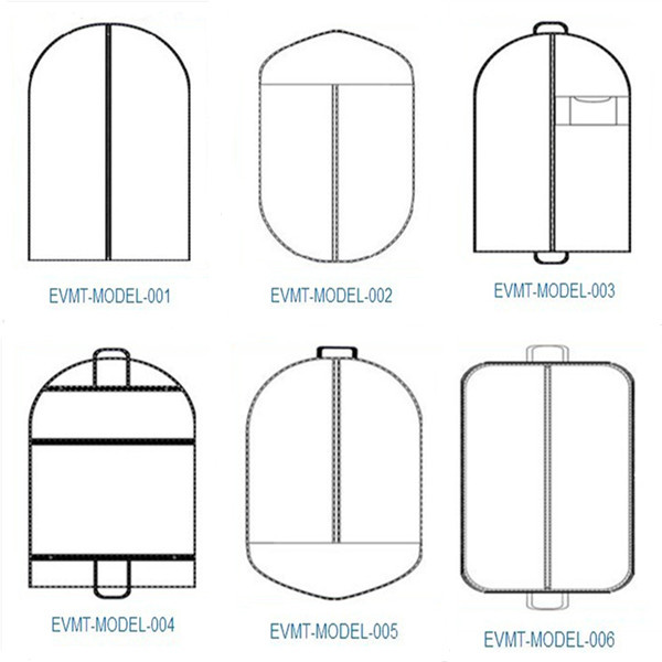Foldable garment bag for shopping and promotion