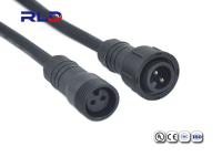 Conector fêmea masculino leve conduzido exterior impermeável de conector de cabo de 3 pinos