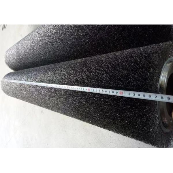 Professional Metal Shaft 150mm Diameter Grinding Rust Removal Wire Brush Roller