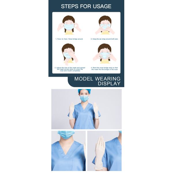 Protection Disposable Face Mask Customized Logo Breathable Convenient CE